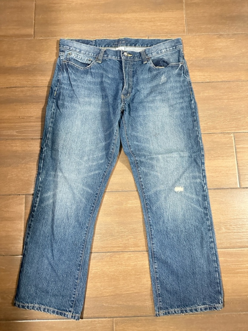 Iron Co Clothing- Men's Blue Denim Jeans - Casual Straight Fit